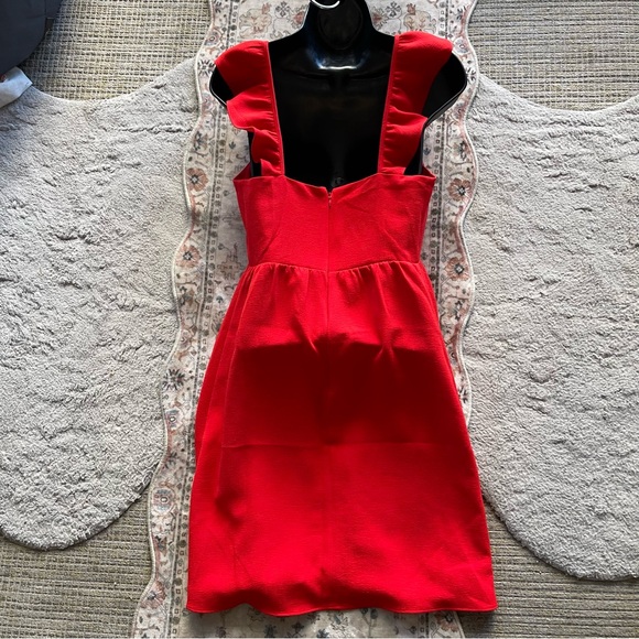 Sezane Olymea Scarlet Ruffle Dress - Picture 4 of 10
